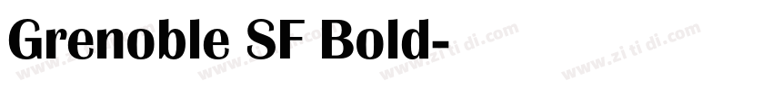 Grenoble SF Bold字体转换